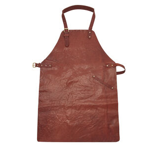 Served with Style 16-delige leren horeca- en tafelset, chestnut (kasta