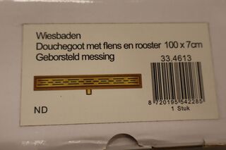 Douchegoot Wiesbaden, 334613,   messing