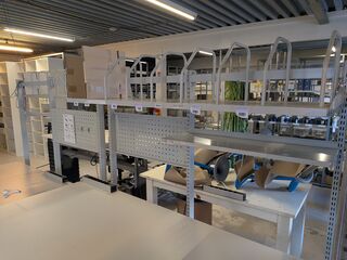 Modulaire inpaktafel met 4x Werkplek