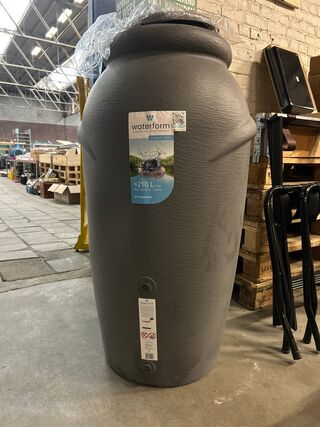 Waterform regenton 210 liter antraciet