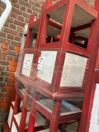 17x Retro bijzettafel