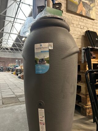 Waterform regenton 210 liter antraciet