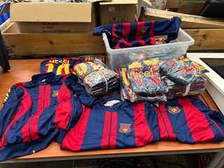 30x Trainingsjassen w.o. Messi nr.10