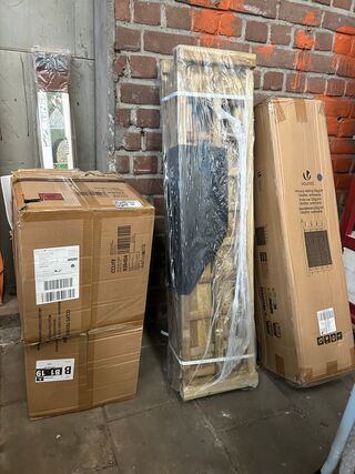 5x Tuinartikelen w.o. tuinafscherming, klimop wandrek W.o. Vida XL, CC