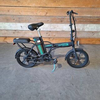 Elektrische vouwfiets, Hitway, Zwart