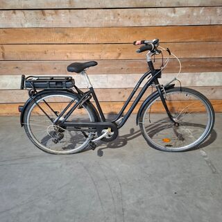Elektrische damesfiets, Elops, Zwart