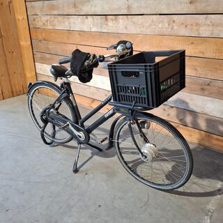 Elektrische damesfiets, Sparta, Pickup, Zwart