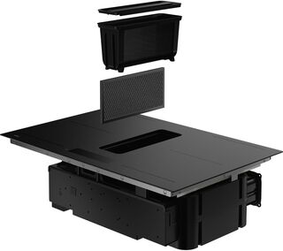 Inbouw inductiekookplaat met afzuiging ATAG, HIDD88471FX, zwart