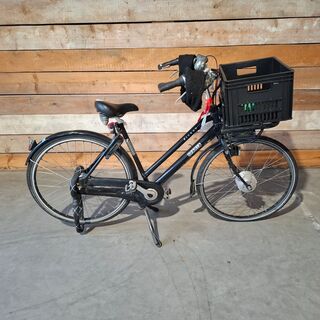 Elektrische damesfiets, Sparta, Pickup, Zwart