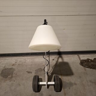 2x Verrijdbare lamp, Wit