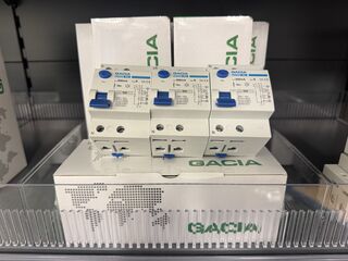 8x Aardlekschakelaar 1p+N, 40A, 300mA, Type B, 10kA GACIA, PR8M-B4025