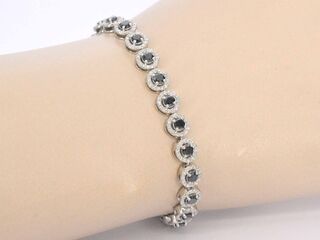 Witgouden armband met diamanten en briljanten 5.80 carat