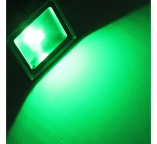 1 100W LED Beveiligingslamp Groen Licht specilights, 8720168002273, zw
