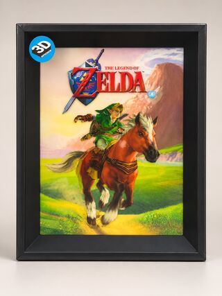 3x (3D) Poster inclusief lijst Zelda/StarWars