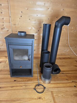 Houtkachel 10kW, Victoria, LUNA, antraciet
