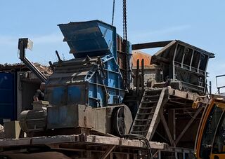 Industriële slagbreker / puinbreker met rotor en brekerhuis, Kleemann