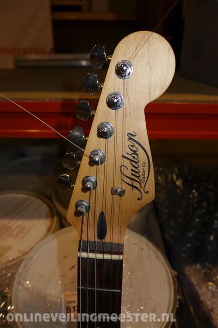 Elektrische gitaar Hudson, in rugtas met versterker Blue model » Onlineauctionmaster.com