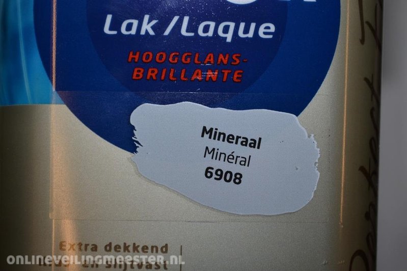 Ca. 10x Verf Histor Acryl mineraal, hoogglans, 0,75 liter per blik Onlineauctionmaster.com