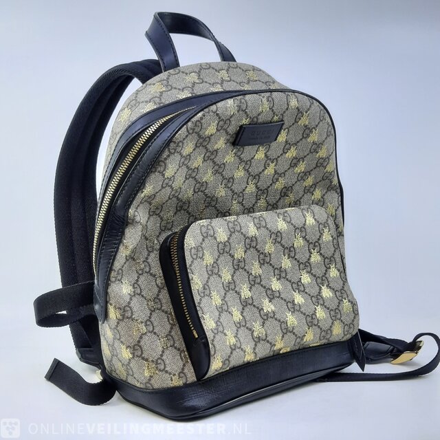 Gucci backpack gold online bees