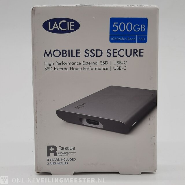 External SSD Lacie, Mobile SSD Secure 500GB SRD0FV5 »  Onlineauctionmaster.com