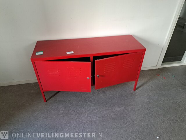 Metallschrank Ikea, Rot