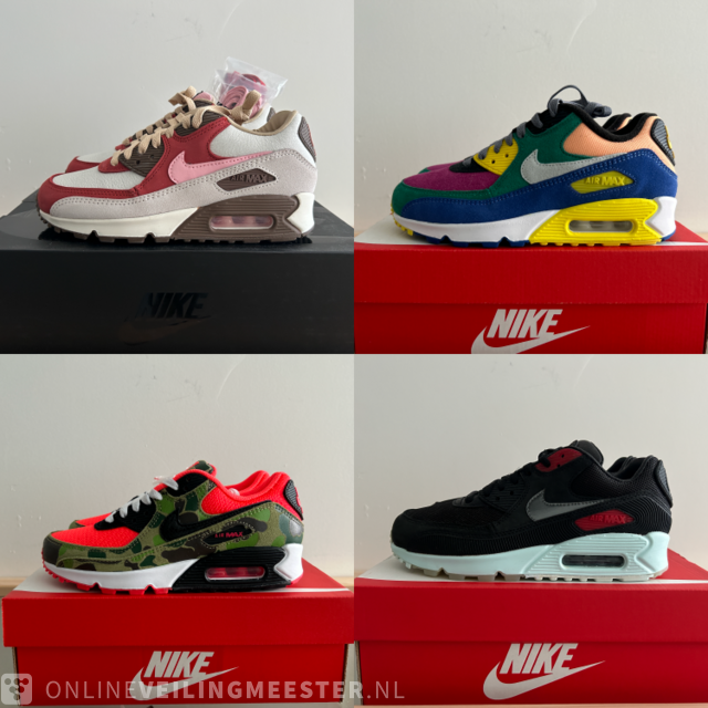 4x Paar sneakers maat 36.5 Nike Air Max 90 Onlineveilingmeester