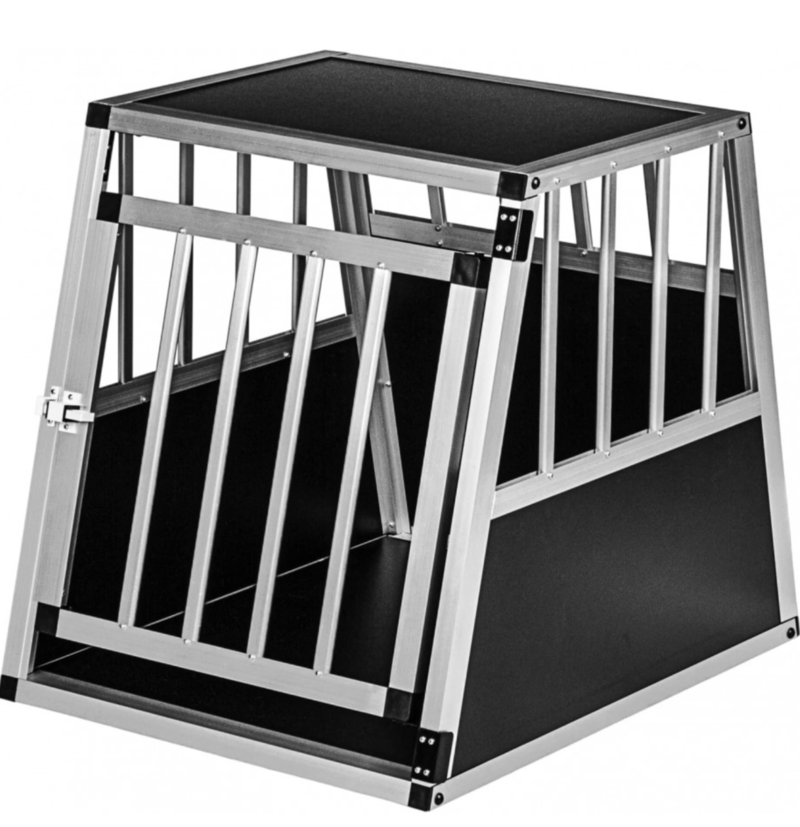 Doghead Alu Hundetransportbox 65x85x69 Comfort Reisebox Hundebox Transportbox Hundegitter Autobox - für viele Kombis Nicht geeignet
