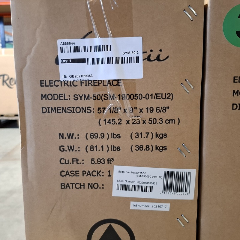 Elektrische sfeerhaard, Remii, SYM-50, Zwart, 2017 – foto 2 – kavel bij Onlineveilingmeester, Heerenveen