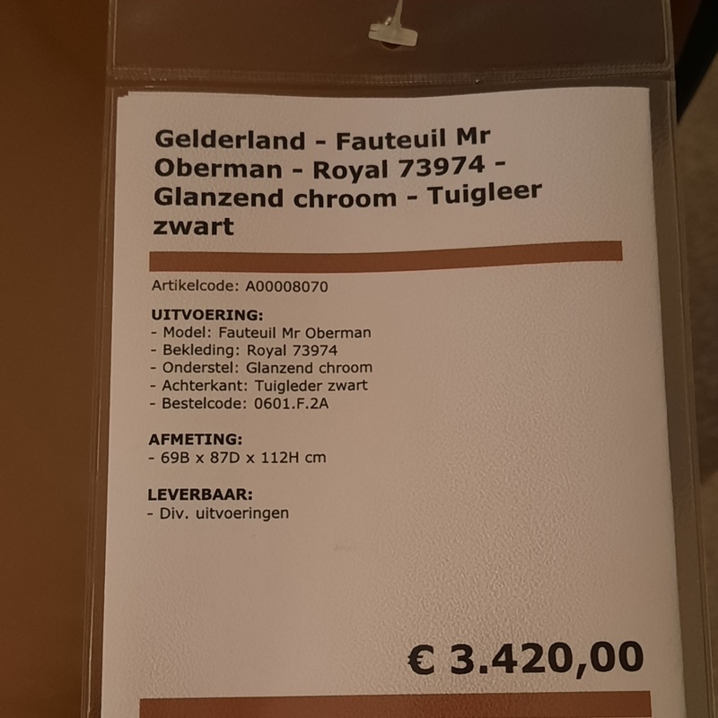 Armchair Gelderland, Mr. Oberman, brown
