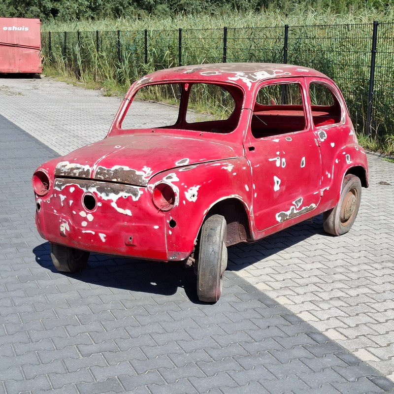 Restauratieproject, Fiat, 600D, 1966, met kamikaze deuren – foto 3 – kavel bij Onlineveilingmeester, Heerenveen