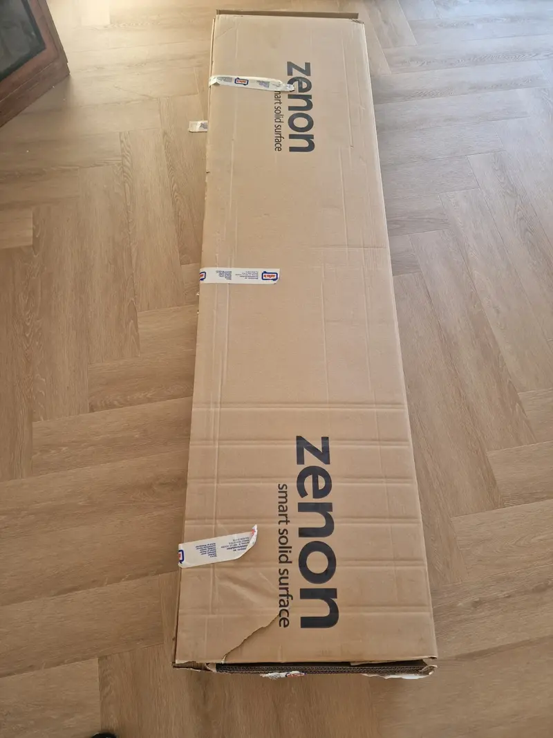 2x Wastafelblad, Zenon, Solid Surface NIZA45 SO G.WHT, Wit, 2025 – foto 8 – kavel bij Onlineveilingmeester, Heerenveen