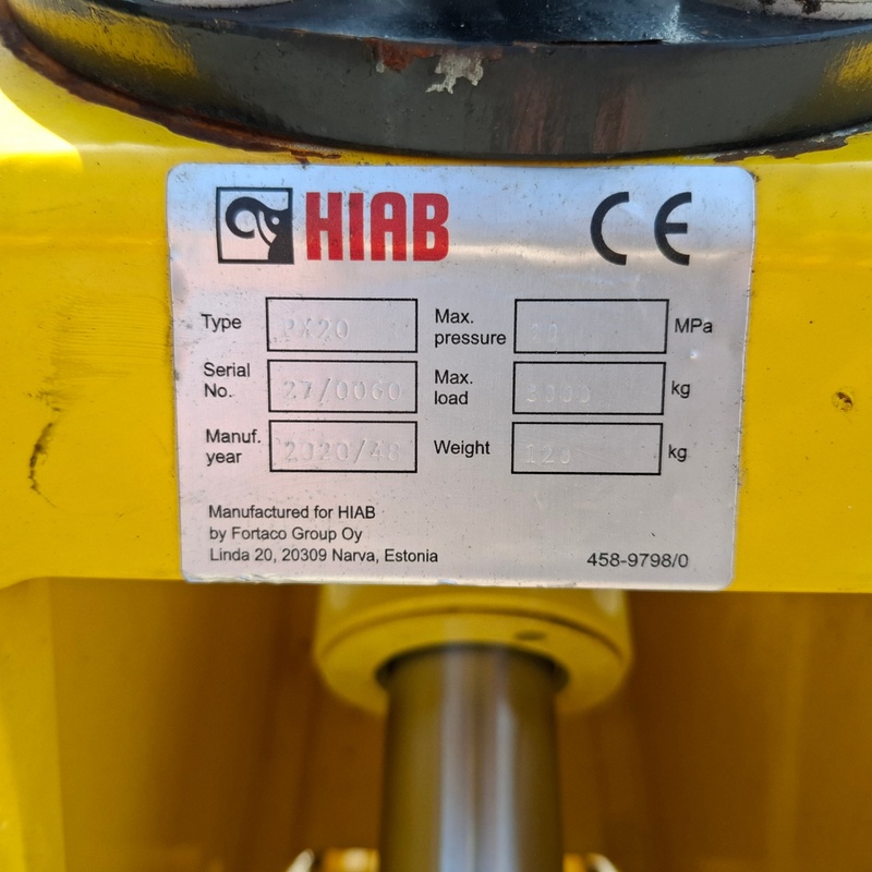 Houtgrijper, Hiab, PX20, Geel, 2020 – foto 9 – kavel bij Onlineveilingmeester, Heerenveen