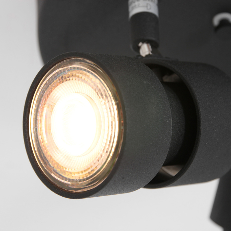 Ronde 3-lichts spot met GU10 lichtbronnen, Steinhauer, Natasja 7905ZW, Zwart, 2026 – foto 4 – kavel bij Onlineveilingmeester, Groningen