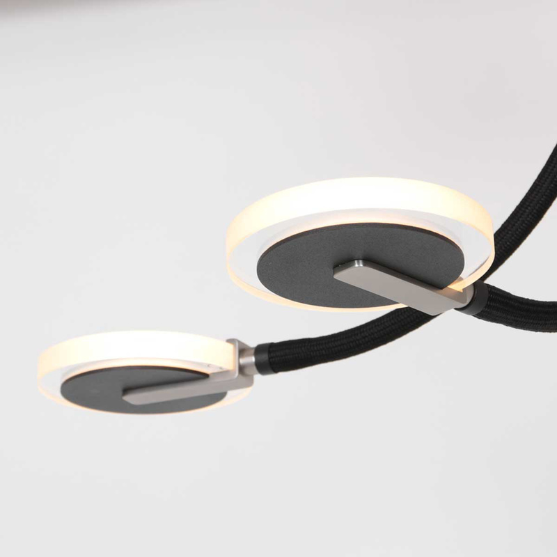 Plafondlamp met glas en LED, Steinhauer, Turound 3375ZW, Zwart, 2026 – foto 3 – kavel bij Onlineveilingmeester, Groningen