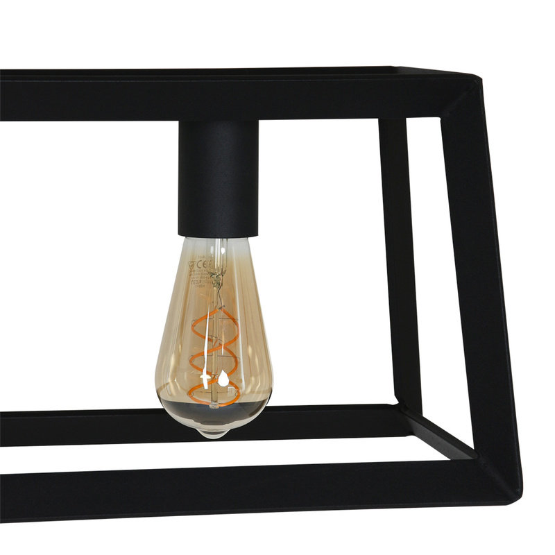 Hanglamp met 5 x een E27 fitting, Mexlite, Buckley 2675ZW, Zwart, 2027 – foto 4 – kavel bij Onlineveilingmeester, Groningen