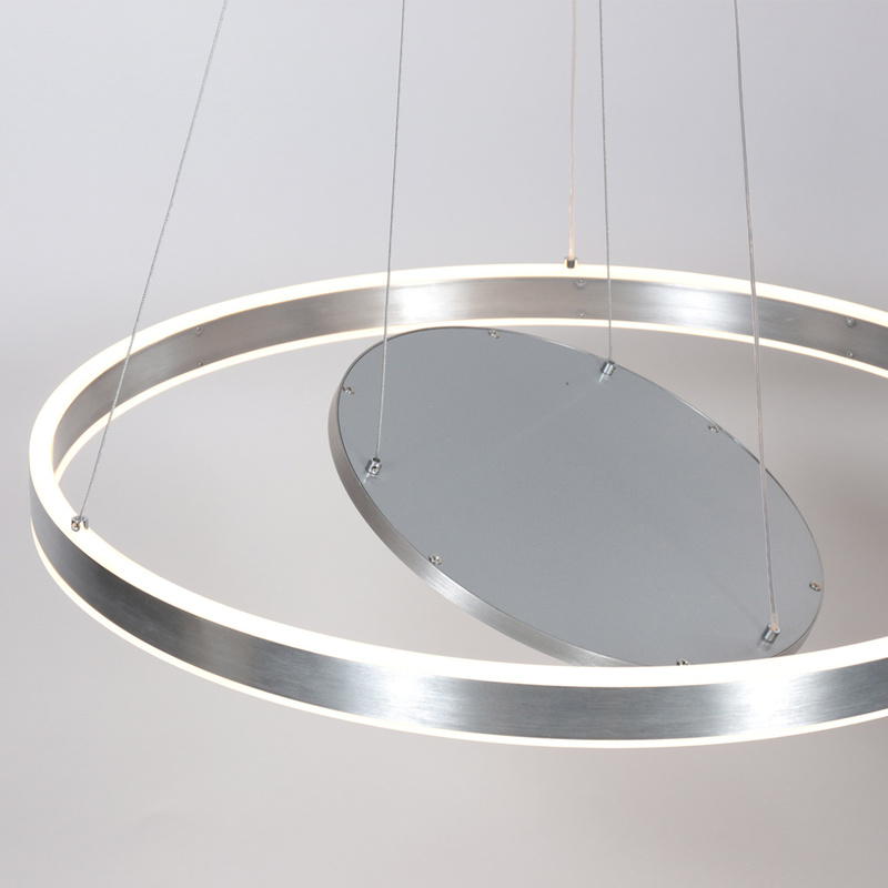 2x Hanglamp 60cm met binnenplaat, Steinhauer, Ringlux 3514ST, Staal, 2026 – foto 2 – kavel bij Onlineveilingmeester, Heerenveen