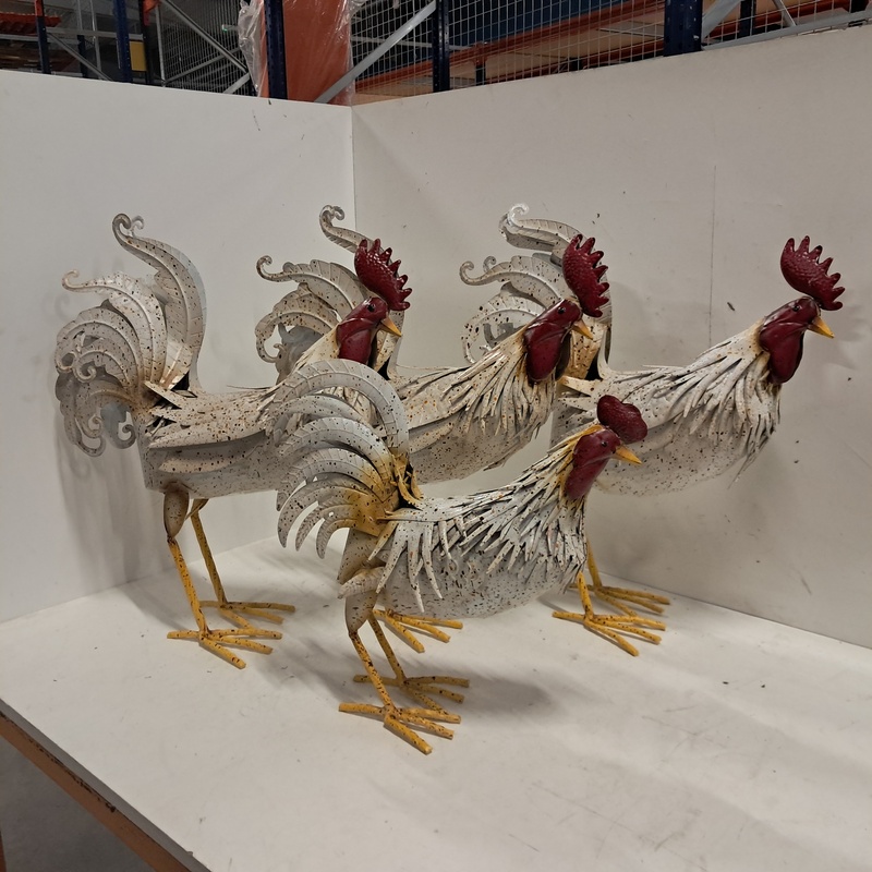 4x Decoratie Haan