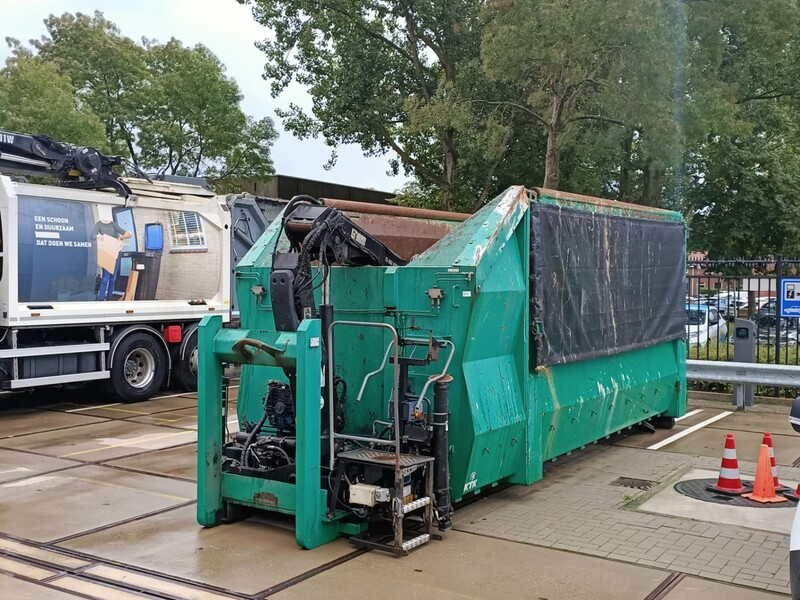 Haakarm Container, KTK, met Hiab XS 088 HiDuo laadkraan, 2013