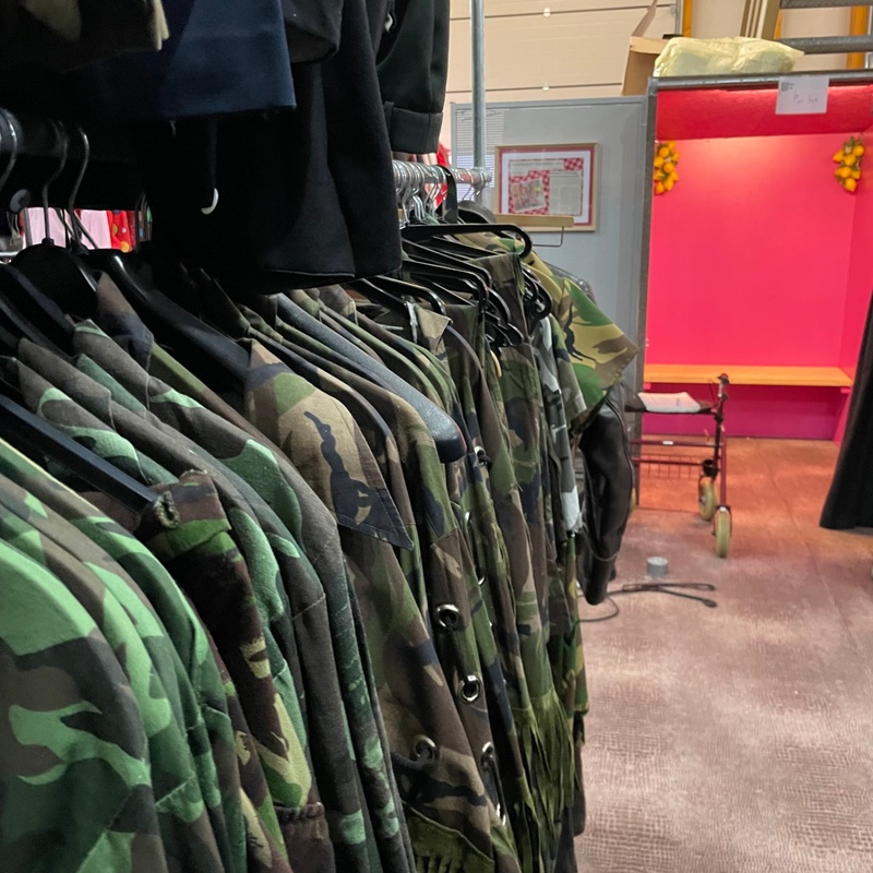 Leger kleding feest versie