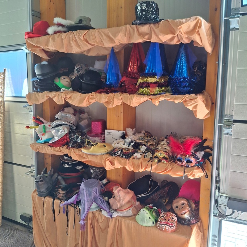 Partij feesthoedjes, maskers
