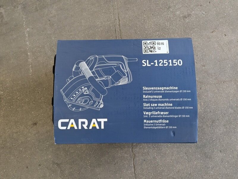 Sleuvenzaag incl. 2 diamantzaagbladen Carat, SL125150, bouwjaar nieuw