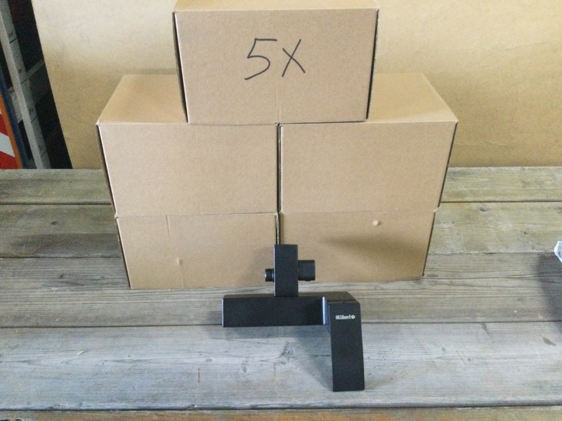 5x Badkraan, zwart