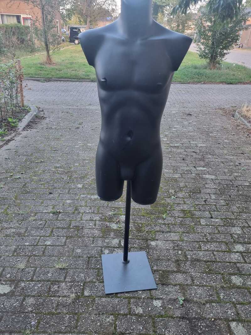 Paspop, bovenlijf op standaard, grijs/antraciet – foto 3 – kavel bij Onlineveilingmeester, Zutphen