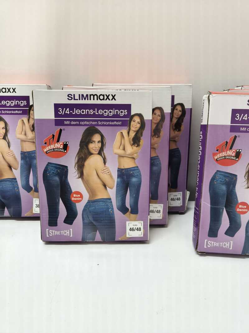 8x 3/4 Jeans leggings stretch, blauw – foto 3 – kavel bij Onlineveilingmeester, Zutphen