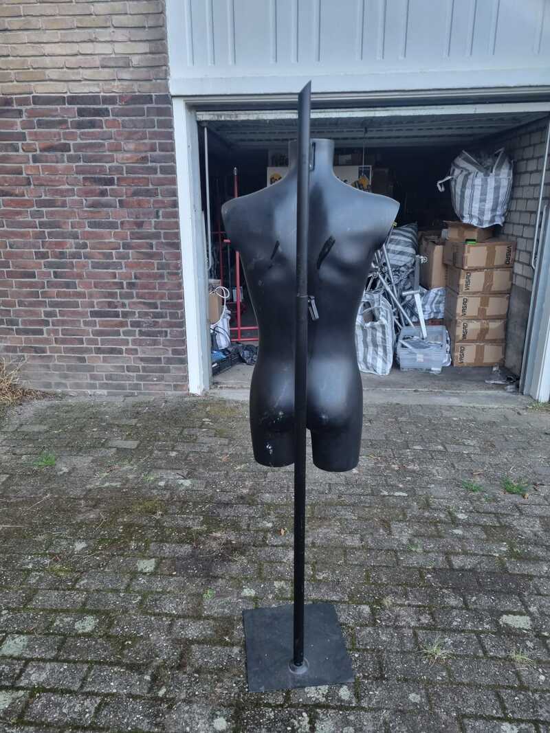 Paspop, bovenlijf op standaard, grijs/antraciet – foto 2 – kavel bij Onlineveilingmeester, Zutphen