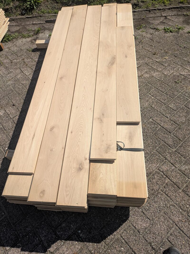 Parketvloer, Eiken | 27.53 m² – foto 2 – kavel bij Onlineveilingmeester, Raalte