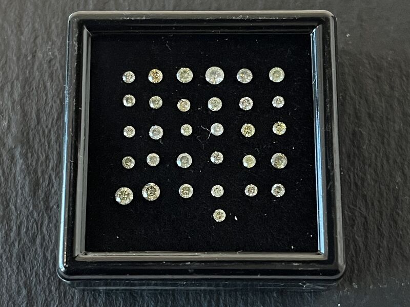 Diamant - 1.02 carat echte natuurlijke briljant geslepen diamant
