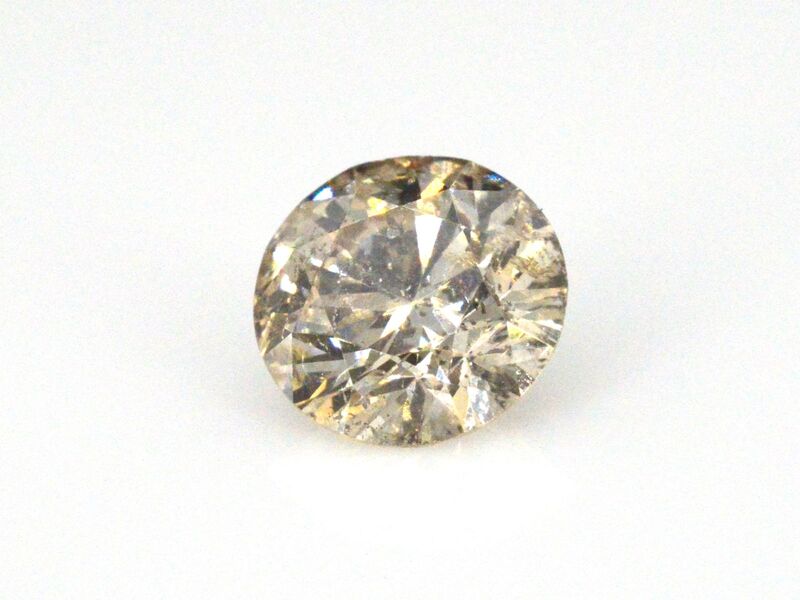 Diamant - 0.97 carat natuurlijke champagne diamant