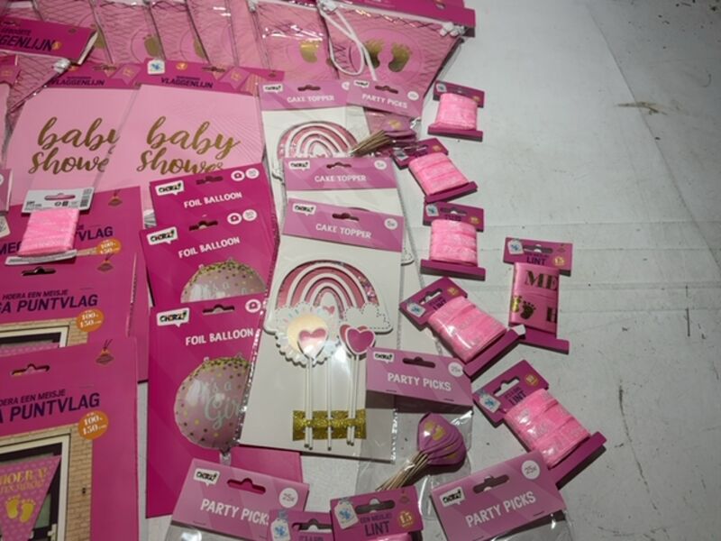 Ca. 45x Baby shower meisje versiering – foto 4 – kavel bij Onlineveilingmeester