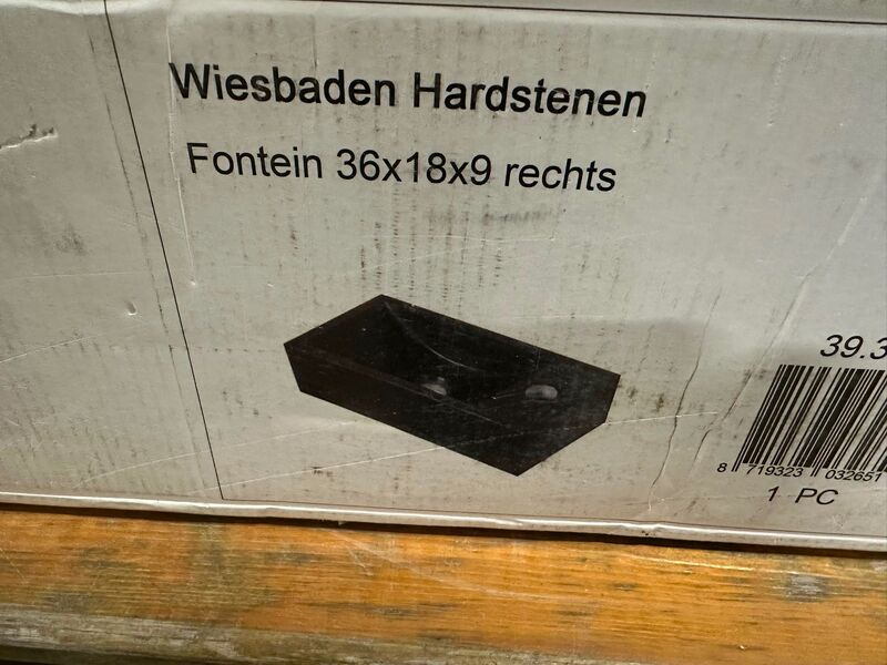 Hardstenen fontein WB, 393506, zwart – foto 3 – kavel bij Onlineveilingmeester, Zutphen
